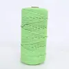 Shengwei Atacado Corda Trançada Colorida de 3mm 4mm Feita à Mão Materiais DIY para Roupas Bolsas Tapeçaria Corda de Linha de Algodão