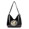 Bolsa Tote de Elefante Mais Vendida Transfronteiriça, Bolsa de Ombro de Grande Capacidade, Bolsa Transversal Feminina de Nicho, Mochila Estilo Étnico para o Dia a Dia