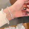 Explosiones Transfronterizas Europeas y Americanas Diseño de Lujo Ligero Sentido Dulce Pulsera Cinta Minimalista Lazo Cadena Hueso de Serpiente Pulsera de Sentido Avanzado