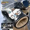 Nuevos guantes de manillar para ciclismo de invierno, forrados de felpa y engrosados, a prueba de viento y cálidos para bicicletas eléctricas, adecuados para uso en exteriores tanto para hombres como para mujeres