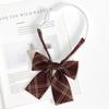 Corbata Roja Estilo Preppy Perezoso Sin Corbata JK Accesorio de Camisa para Mujer Foto de Graduación Uniforme de Soltero Corbata de Lazo Moño