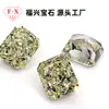 Wuzhou 5A alta qualidade impecável retangular chanfrado amarelo ganso claro broca de alto carbono corte flor de gelo