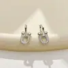 2026 Nuevos Pendientes de Aro con Cadena en Forma de U para Mujer Diseño de Nicho Estilo Genial Lujo Ligero Temperamento Pendientes Largos Joyería para Orejas