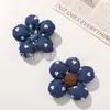 Tela Estilo Denim Azul Retro Rellena de Algodón Flor de Cinco Pétalos DIY Accesorios para el Cabello Pasadores Zapatos Calcetines Bolsas Accesorios de Ropa Accesorios