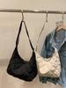 Bolsa de lona para baixo para mulheres 2023 Nova moda saco de ombro losango saco de grande capacidade mensageiro para mulheres