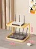 Soporte para router, caja de almacenamiento wifi inalámbrico, decodificador de TV, estante de almacenamiento de escritorio para el hogar, estante de almacenamiento simple