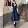 Vestido de dos piezas falso para mujer de talla grande, nuevo de otoño para chica gordita, diseño retro francés, vestido de temperamento que estiliza