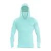 Nova Roupa de Pesca com Capuz Masculina para Exterior Transfronteiriça, Roupa de Proteção Solar para Praia, Caminhada e Pesca, Roupa Justa ao Corpo