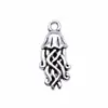 22X10Mm 1g Plata Antigua DIY Aleación Accesorios Material Animal Marino Medusa Colgante