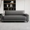 Sofá Nuevo Pequeño Apartamento Tres Plazas Pata de Gato Cuero Oficina Apartamento Sala de Juegos Casa de Alquiler Sala de Estar Moderno Sencillo