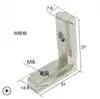 Accesorios para Perfiles de Aluminio Estándar Nacional Europeo Acero al Carbono 20203030404045 Aleación de Zinc Conector de Ranura en Ángulo Recto Oculto