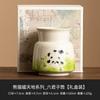 Taza de té con tapa de panda pintada a mano para jugar, tetera de mar, piezas de repuesto para ceremonia del té, juego de té de kung fu de cerámica para el hogar, individual