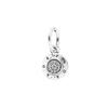 Pulsera de Moda Serie Magnolia Copo de Nieve Brillante Plata Esterlina S925 Cuentas Colgantes Accesorios DIY