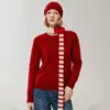 Suéter 100% cachemir, una prenda de máxima calidad, jersey de cuello redondo, nueva capa base de punto otoño/invierno, estilo simple y casual para el uso diario