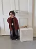 Suéter para Niños 2025 Suéter Cardigan Jacket Coreano Retro para Niños Niñas Holgado y Más Fácil de Combinar Suéter Casual