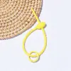 Corda de Silicone Colorida Argola de Mola Fivela de Pendurar DIY Joias Pendurar Joias Boneca de Pelúcia Cordão Chaveiro Tira de Amarração