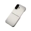 Funda de Teléfono con Insertos para Tarjetas de Piel Sintética, Tacto Suave, para Apple 17Promax, Media Cubierta 16 Moderna 15 Anticaída 14 Piel 13