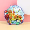 Imanes de Refrigerador Culturales y Creativos de Goma Suave de PVC Personalizados para Atracciones Arquitectónicas y Souvenirs Turísticos de Chengdu y Xi'An