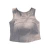 Sexy Chaleco Deportivo de Yoga para Mujer Cinturón Almohadilla para el Pecho Tirante Integrado Almohadilla de Látex Encaje Espalda Hermosa Ropa Interior Envoltura para el Pecho Interior de Mujer