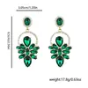Pendientes de Zirconia Incrustada de Lujo Elegante Multicolores Populares Transfronterizos Europeos y Americanos Pendientes Exagerados para Mujer Pendientes