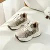 22-31 Nuevo Estilo Zapatos de Cuero para Niños Pequeños y Medianos Unisex Zapatos Deportivos para Bebés Suela Ligera Niños Niñas Correr