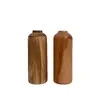 Jarrón Decorativo de Madera Maciza Estilo Wabi-Sabi para Hogar, Oficina, Casa de Huéspedes, Sala de Estar, Arreglo Floral, Recipiente de Madera para Flores