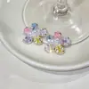 Pendientes de Flor de Zircón y Perla Estilo Dulce y Fresco, Sensación de Lujo Ligero y Gama Alta, Pendientes Exquisitos, Accesorios de Oreja de Nicho y Versátiles