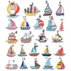 Pegatinas de tela transfronterizas populares pegatinas de tela de dibujos animados pegatinas de parche de velero para planchar pegatinas decorativas para ropa de niños pegatinas de parche bordadas