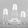 Botella pequeña de esencia con gotero 30ml botella de vidrio transparente botella de vidrio con dispensador cosmético botella de aceite de esencia líquida 50ml