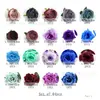64 Colores Calientes Lavanda de Temu Cabezas de Rosa de Simulación Flor para Pasador de Pelo DIY Flor de Jardín Hecha a Mano Bolsa de Materiales de Enredadera
