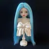 Peluca para Muñeca BJD 346 Puntos Cabello para Muñeca BJD para Muñeca Niña Oso, Cabello Largo Recto Sedoso Suave con Raya en Medio, Venta al por Mayor desde el Fabricante