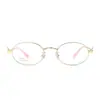 Óculos Pequenos de Aro Retrô da Série Miu para Mulheres com Acabamento de Luxo, Adequados para Lentes de Grau, Óculos com Laço, Armações Estilo Nerd