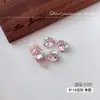 Decorações de arte para unhas em cristal K9 rosa cintilante, apresentando cravação sem fundo, pó de cristal, açúcar gelo, cristais em formato de ovo de pombo e esferas de cristal de luxo leves para arte de unhas