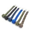 Llavero de Bola de Paracord para Defensa Personal al Aire Libre, Hebilla Trenzada de Siete Hilos Hecha a Mano, Bola de Acero para Llaves, Boxeo de Mono para Defensa Personal