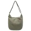 Bolso Cruzado de Lona Casual Yuezi para Mujer, Estilo Artístico, Bolso de Hombro Grande para Estudiante Universitaria, Bolso de Textura para Viajes Diarios de Gran Capacidad