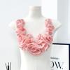 Europa y Estados Unidos transfronterizo caliente hecho a mano plisado tridimensional flor de tela vestido de flor vestido de baile accesorios decorativos