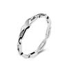 Anillo Simple Hueco de Amor de Acero de Titanio INS Anillo de Cola para Mujer Personalidad Nicho de Uso Moderno Apilable Joyería de Mano