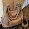 Bolsa Transfronteriza de Gran Capacidad para Mujer, Bolso Cruzado Nuevo Estilo de Comercio Exterior, Textura de Nicho, Bolso de Hombro para Estudiante Universitario, Bolso Tote para Viajes