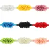 Nueva diadema para bebé europea y americana flor de gasa accesorios para el cabello de bebé al por mayor tres pequeñas de gasa 16 colores opcionales