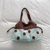 Bolsa de Braço Fresca Estilo Coreano Lançamento Outono 2026 Sensação Relaxada Bolsa Transversal Bordado de Estrela Personalizado Bolsa Tote para o Dia a Dia