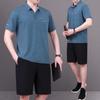 Nuevo Traje Deportivo de Verano 2026 para Personas de Mediana Edad y Mayores, Camiseta de Manga Corta, Traje Deportivo para Papá