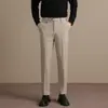 Maple House Ropa para Hombre / Pantalones Casuales de Vestir Hombres Pantalones de Nueve Puntos Hombres Pantalones Pequeños de Vestir Pierna Recta Caída Pantalones de Traje de Negocios Corte Ajustado