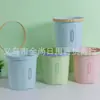 Lixeira Plástica Doméstica Modelo Novo Colorida para Dormitórios Estudantis, Banheiros e Escritórios, com Borda de Pressionar