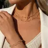 Joyería Transfronteriza Europea y Americana, Collares y Pulseras de Perlas Versátiles y Elegantes para Mujer, Cadenas para Clavícula de Capas de Alta Gama, Accesorios de Moda