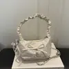 Bolso de Mano de Alta Gama a la Moda y Tendencia con Incrustaciones de Diamantes para Mujer, Nuevo Estilo Verano 2026, Súper Popular, Bolso de Hombro Cruzado Lindo y Elegante