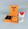 Amor Cavalo Dia dos Namorados Laranja Batom Caixa de Embalagem Terra Caixa Perfumada Bolsa de Mão Caixa de Sacola de Presente Embalagem de Aniversário Sacola de Presente