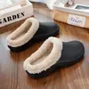 Chinelo de algodão moderno, chinelo de inverno aveludado e grosso, chinelo quente, chinelo de cozinha feminino com biqueira, chinelos de casa masculinos e femininos