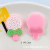 Borracha macia de pvc desenho animado fruta pirulito diy grampo de cabelo infantil acessórios para sapatos com furo