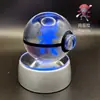 Adorno de Bola de Cristal de Elfo de Bolsillo 3D Pichu Bulbasaur Periférico de Pokemon Regalo de Cumpleaños