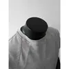 Camiseta Masculina de Verão Cleanfit Americana Pesada Desconstruída Manga Curta Versão Boxy Top de Manga Curta com Painéis de Tecido Air Layer